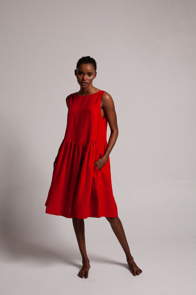 Cos best sale red dress